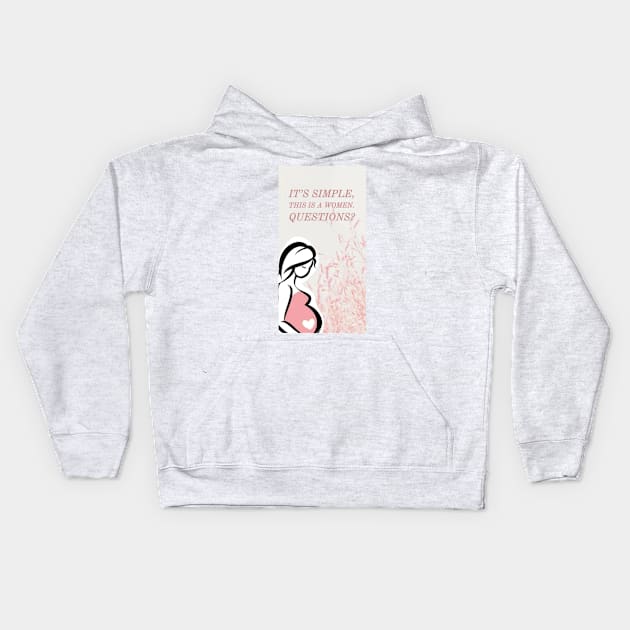 A real women Kids Hoodie by Awake-Aware